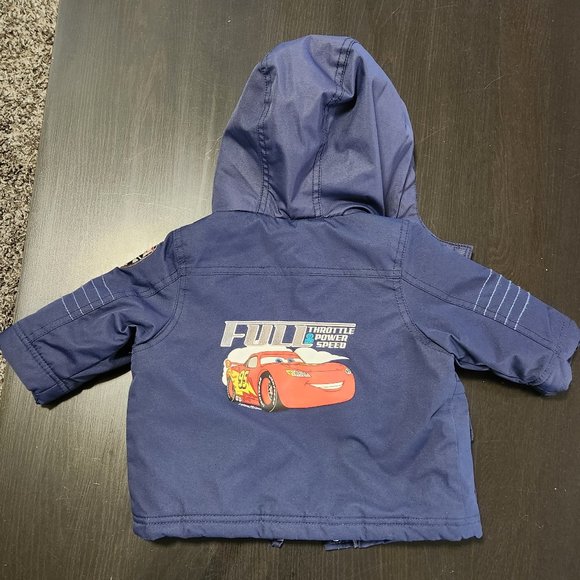 COPY - 3/$25 Disney | Infant Lightning McQueen Winter Coat | blue | 6-12 Months - Picture 2 of 4